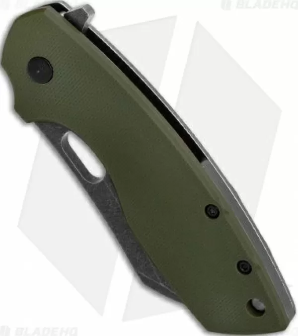 Fashion Lower Prices Crkt Pilar Large Frame Lock Knife Od Green G-10 (2.6 Black Sw D2) Bhq Exclusive Pocket Knives