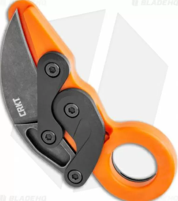 New Lower Prices Crkt Provoke Orange Kinematic Morphing Karambit Folding Knife (2.4 Black) 4041O Pocket Knives