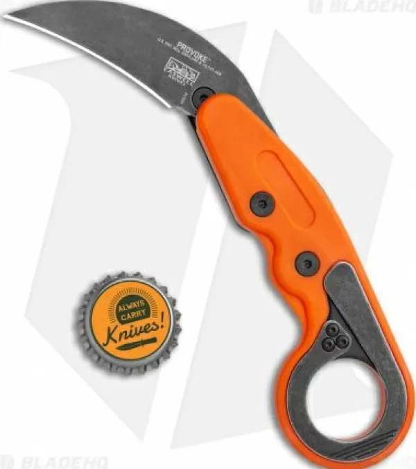 New Lower Prices Crkt Provoke Orange Kinematic Morphing Karambit Folding Knife (2.4 Black) 4041O Pocket Knives