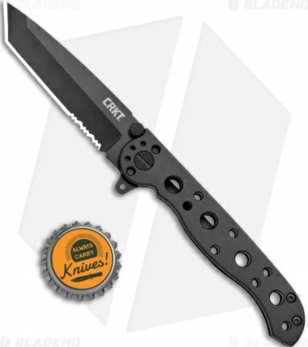 Flash Sale Online Crkt Carson M16-10Ks Edc Tanto Frame Lock Knife (3 Black Serr) Pocket Knives