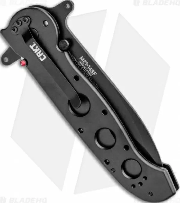 Best Sale Online Crkt Carson M21-14Sf Special Forces Flipper Knife Aluminum (3.875 Black Serr) Pocket Knives