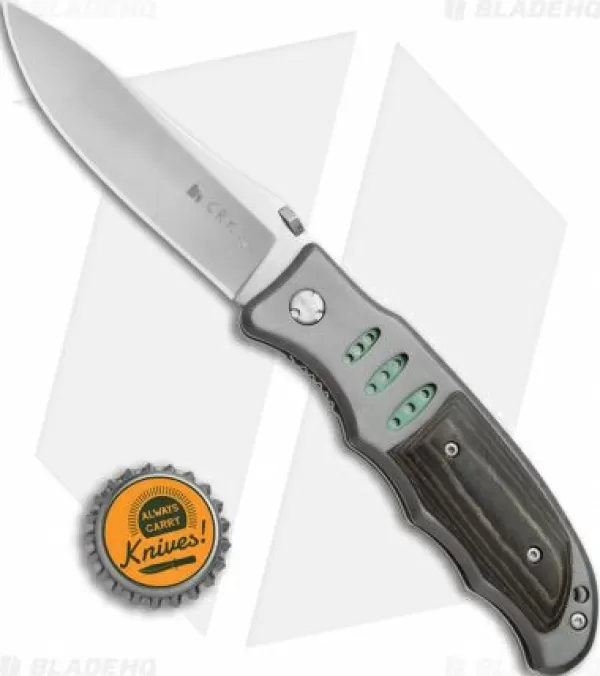 Sale Online Crkt Lake Sentinel Liner Lock Folding Knife Micarta/Blue (3.3 Satin) 7122M Pocket Knives