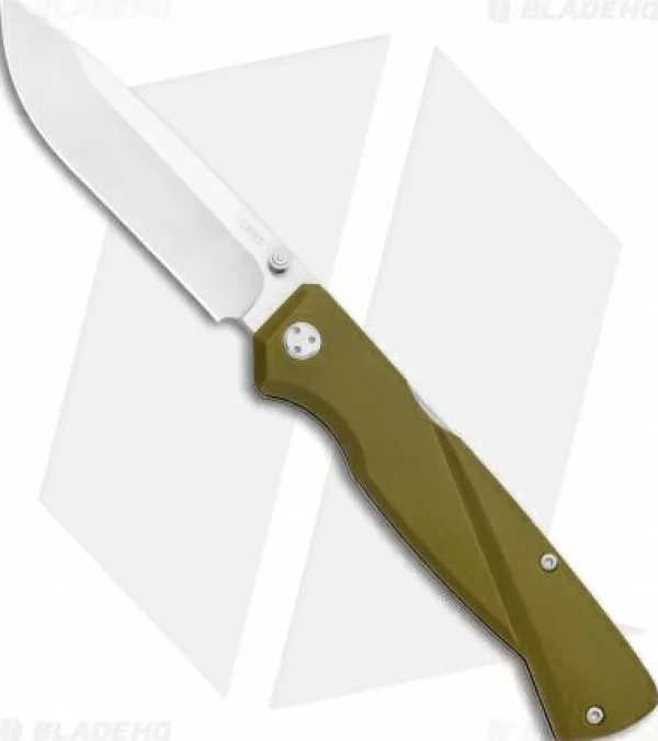 Online Online Crkt Steigerwalt Kova Front Lock Knife Od Green Gfn (3.5 Satin) 6434 Pocket Knives