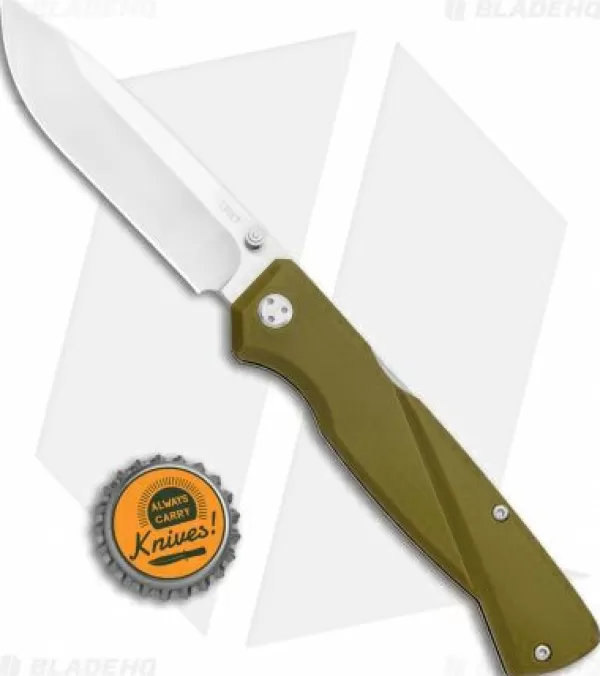 Online Online Crkt Steigerwalt Kova Front Lock Knife Od Green Gfn (3.5 Satin) 6434 Pocket Knives