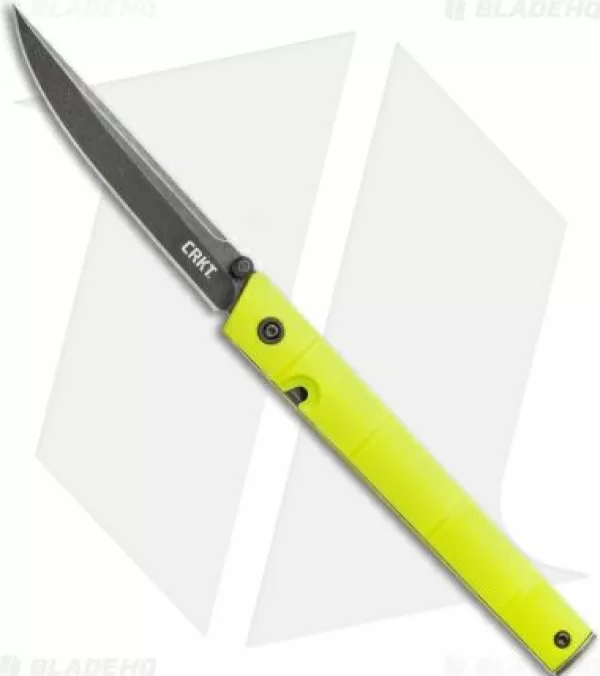 New Original Crkt Ceo Bamboo Liner Lock Knife Grn (3.1 Black Stonewash) 7096Ygk Pocket Knives