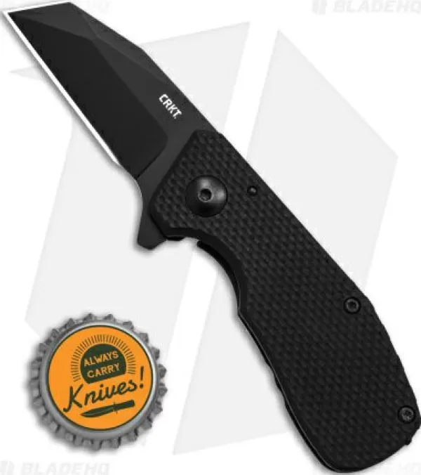 Outlet Original Crkt Graham Razelcliffe Frame Lock Knife Black G-10 (2.4 Black) Pocket Knives