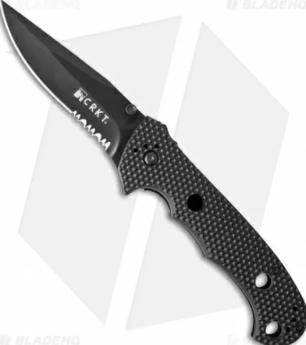 Fashion Original Crkt Hammond Cruiser Liner Lock Knife (3.75 Black Serr) 7914Kn Pocket Knives