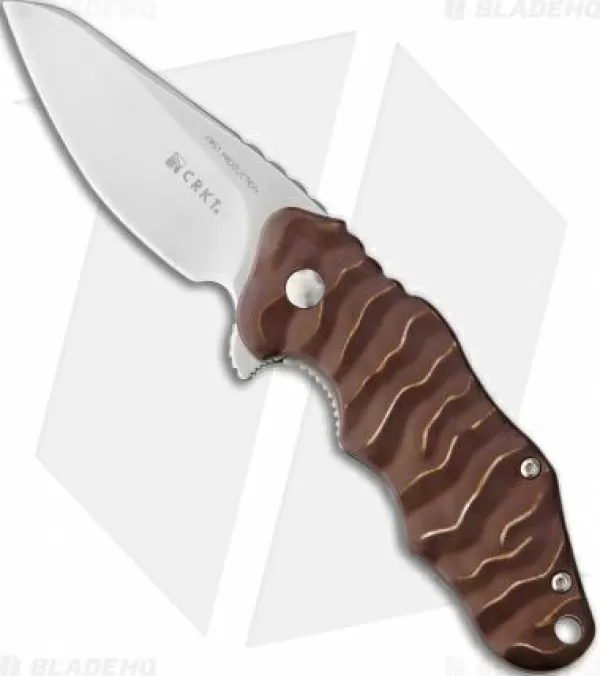 Flash Sale Quick Delivery Crkt Onion Wrinkle 2 Folding Knife Brown (2.75 Satin) K200Bxp Pocket Knives