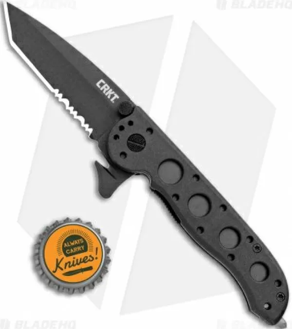 Best Sale Reliable Quality Crkt Carson M16-12Zlek Tanto Flipper Knife Zytel (3 Black Serr) Pocket Knives
