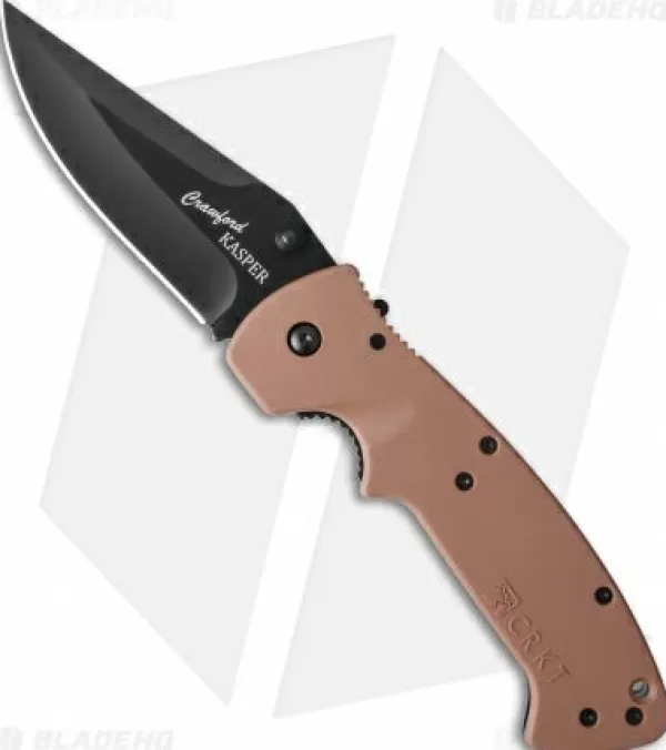 Shop Reliable Quality Crkt Crawford Kasper Liner Lock Knife Desert Tan Zytel (3.75 Black) 6773Db Pocket Knives