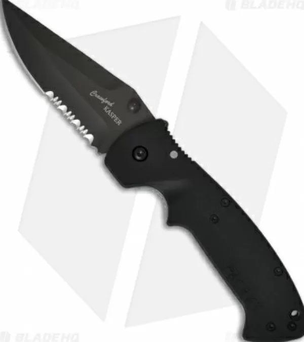 Flash Sale Top Sell Crkt Crawford Kasper Liner Lock Knife (3.75 Black Serr) 6783Z Pocket Knives