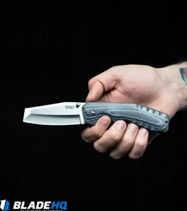 Clearance Top Sell Crkt Folding Razel Folder Liner Lock Knife Micarta (3.13 Satin) 4030 Pocket Knives