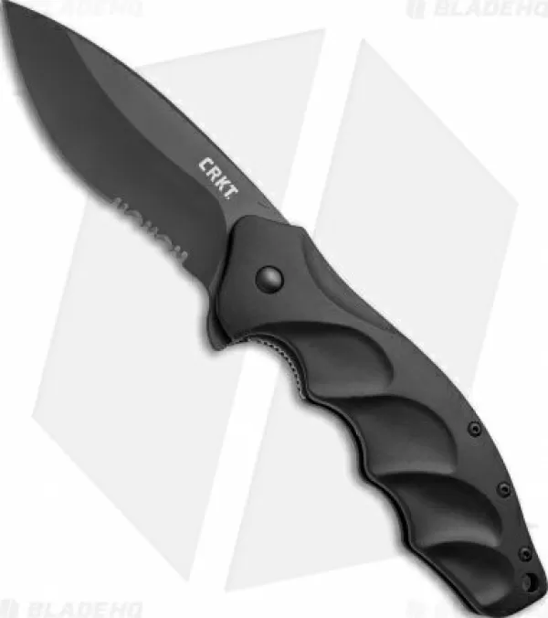 Online Top Sell Crkt Ken Onion Foresight Liner Lock Knife (3.5 Black Serr) K220Kks Pocket Knives