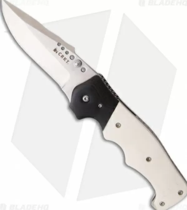 Online Top Sell Crkt The Natural Spring Assisted Knife White Bone & G10 (3.88 Satin Plain) 7085 Spring Assisted Knives